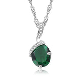 Gemstone Zircon Chain Necklace