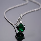 Gemstone Zircon Chain Necklace