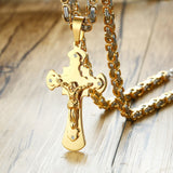 Gold Silver Cross Necklace