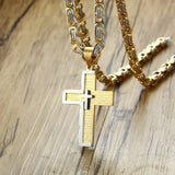 Gold Silver Cross Necklace
